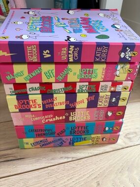 Katie K Lottie Brooks Book Set - Pink, Purple, Yellow & Teal Covers